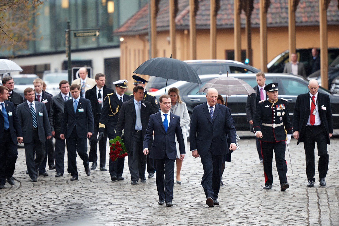 Dmitry Medvedev’s two-day state visit to Norway has begun
