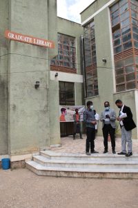 International Training on Integrated Decision Support System Time Assistance Professor Tilahun and dr. Mulugeta with trainer Group Photo in front of Graduate Library