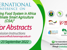 First International Conference on “Transforming Food Systems through Climate Smart Agriculture (CSA)